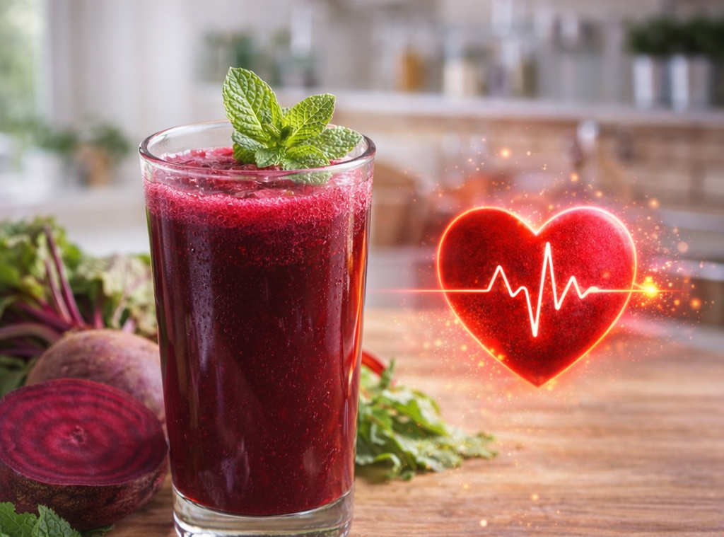 Preparing fresh beetroot for improved blood flow and nitric oxide production